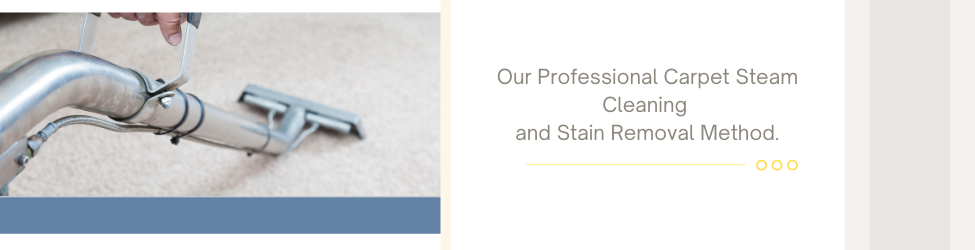 carpet steam cleaning and stain removal method